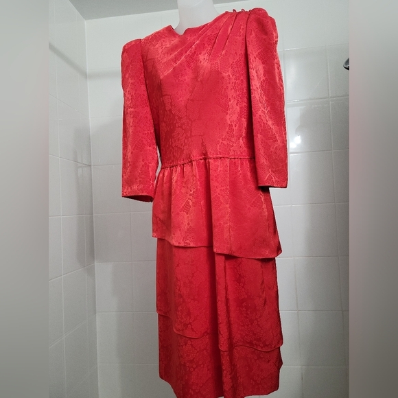 Leslie Fay Vintage Dress Size 10 - Picture 2 of 12